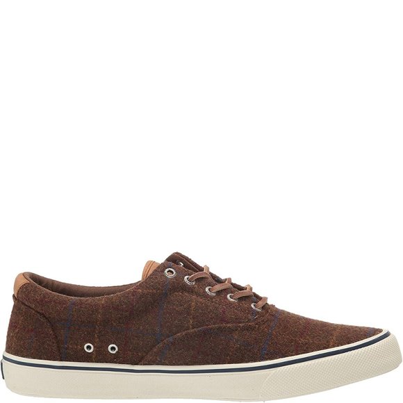 Sperry Mens Casual Shoes Striper II CVO Plaid Low Top Sneaker - Picture 2 of 6